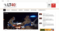 Desktop Screenshot of lt40.com.ar